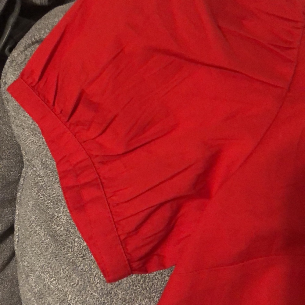 J CREW WOMENS SMALL RED SHORT SLEEVED SHIRT NWT MSRP $59 - Picture 5 of 7